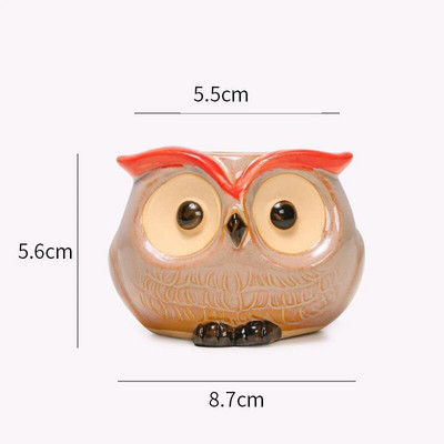 Διακόσμηση Nordic Garden Supplies Creative Succulent Owl Flower Pot Pastoral Cute Animals Οικιακή γλάστρα σε ευρωπαϊκό στιλ