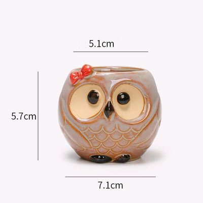 Διακόσμηση Nordic Garden Supplies Creative Succulent Owl Flower Pot Pastoral Cute Animals Οικιακή γλάστρα σε ευρωπαϊκό στιλ