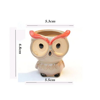 Διακόσμηση Nordic Garden Supplies Creative Succulent Owl Flower Pot Pastoral Cute Animals Οικιακή γλάστρα σε ευρωπαϊκό στιλ