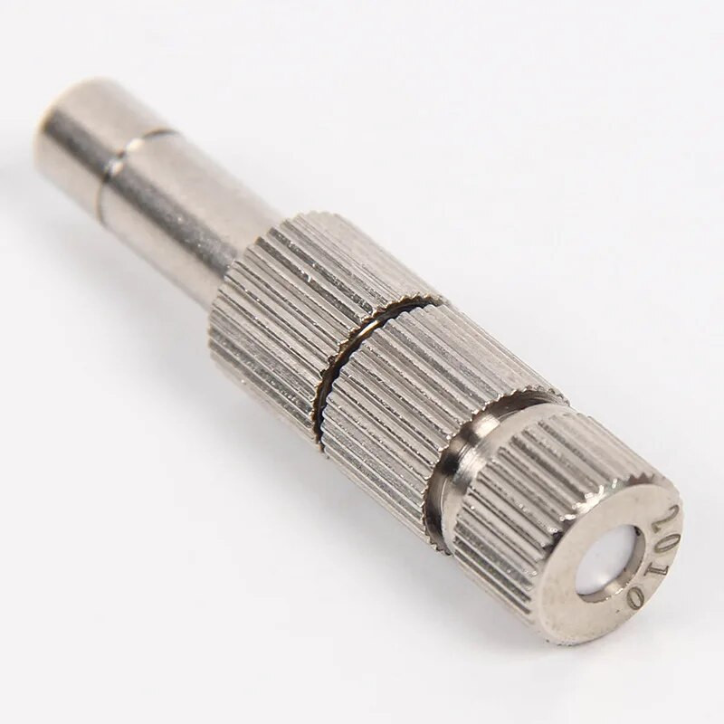 10 DB ködhűtő csúszózár fúvóka belső szűrővel 6 mm alacsony nyomású porlasztó mikrofúvókák kerti öntöző spray