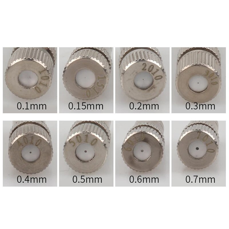 10 DB ködhűtő csúszózár fúvóka belső szűrővel 6 mm alacsony nyomású porlasztó mikrofúvókák kerti öntöző spray