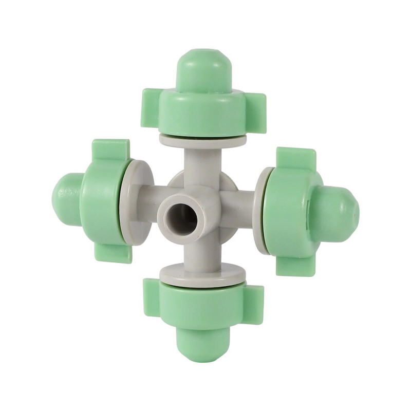 2db Függő csepegésgátló keresztködfúvókák tetőhűtő fúvókák kerti üvegházhatású zöldség öntözőköd fúvókák