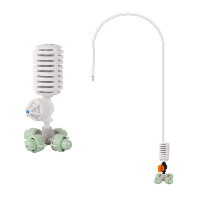 2db Függő csepegésgátló keresztködfúvókák tetőhűtő fúvókák kerti üvegházhatású zöldség öntözőköd fúvókák