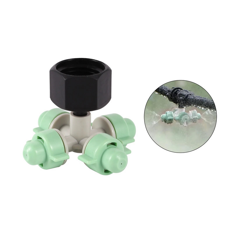 2db Függő csepegésgátló keresztködfúvókák tetőhűtő fúvókák kerti üvegházhatású zöldség öntözőköd fúvókák