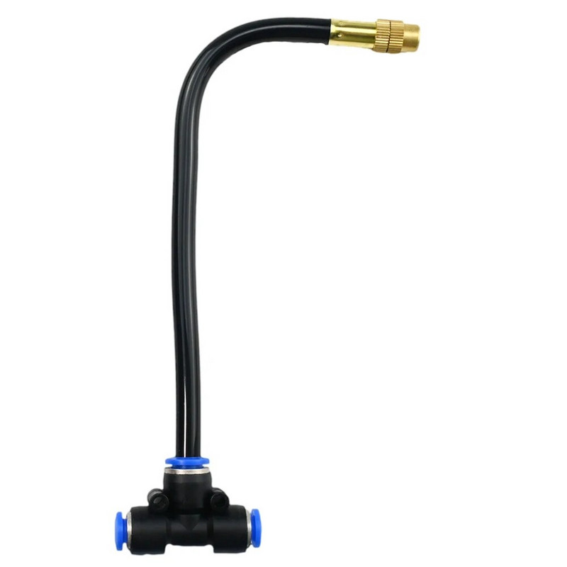 6db szabadon hajlítható sárga réz ködfúvóka 8 mm-es egyenes nyomózáras csuklós kerti öntöző párásító permetező