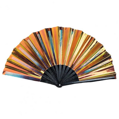 Folding Fan Floral Leopard Starry Sky Print Χορός Κομψά πάρτι χειρός Φεστιβάλ Παράσταση Μοναδικό Δώρο για Φεστιβάλ