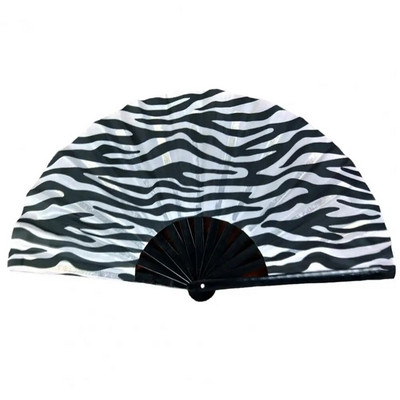 Folding Fan Floral Leopard Starry Sky Print Χορός Κομψά πάρτι χειρός Φεστιβάλ Παράσταση Μοναδικό Δώρο για Φεστιβάλ