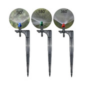 90/180/360 Μοίρες Άρδευση Refraction Water Mist Sprinkler Nozzle With 15cm Support Σύνδεση Ακροφύσιο Ομίχλης Ψεκαστήρας 10τμχ