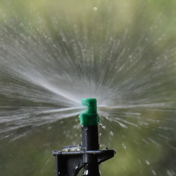 90/180/360 Μοίρες Άρδευση Refraction Water Mist Sprinkler Nozzle With 15cm Support Σύνδεση Ακροφύσιο Ομίχλης Ψεκαστήρας 10τμχ