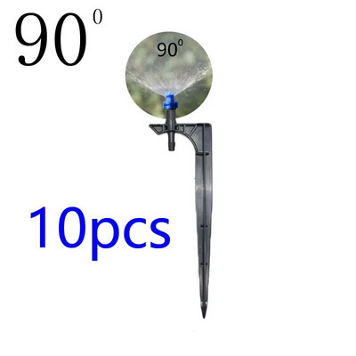 90/180/360 Μοίρες Άρδευση Refraction Water Mist Sprinkler Nozzle With 15cm Support Σύνδεση Ακροφύσιο Ομίχλης Ψεκαστήρας 10τμχ