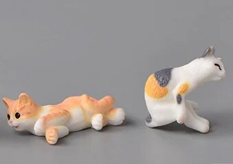 Mielos figūrėlės Miniatiūriniai animaciniai filmukai Gyvūnų kačių dervos ornamentas Mikro kraštovaizdžio Kawaii stalo priedai dekoravimui Namų vaikams Dovana