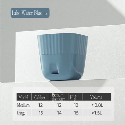 Δοχείο φύτευσης κηπουρικής 1PS Nordic Simple Style Imitation Ceramic Resin Πλαστική μεγάλη γλάστρα