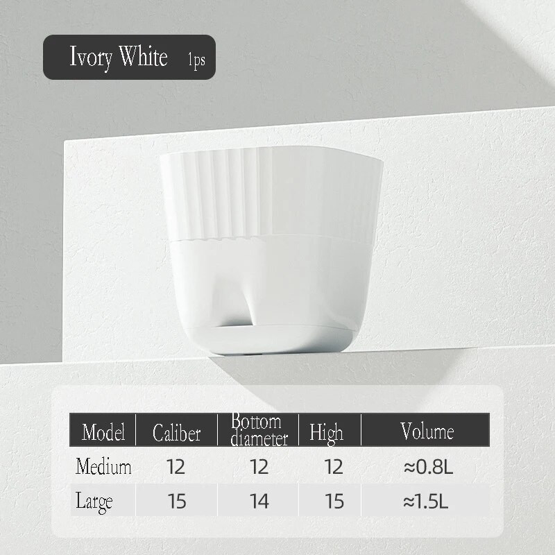 1PS Nordic Simple Style imitációs kerámiagyanta műanyag nagy virágcserepes kerti ültető tartály