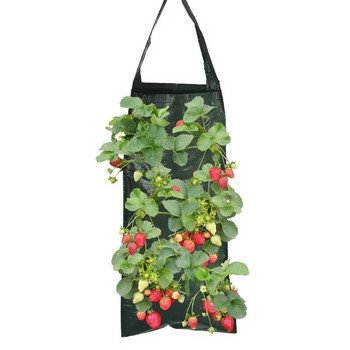 Τσάντα φύτευσης με 6 τρύπες Κρεμαστή τσάντα φύτευσης Τσάντα ανάπτυξης φυτού Τσάντα ανάπτυξης τσάντα διατροφής Pot PE υφασμένη τσάντα