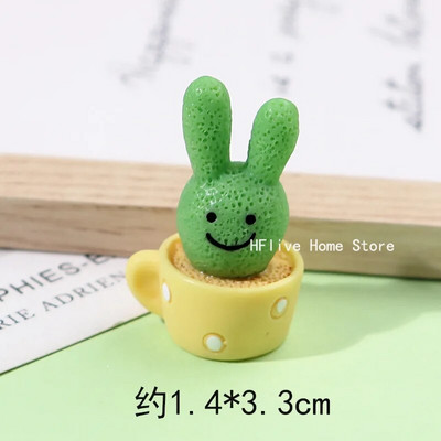 1pc/4pc Cute Mini Resin Cactus Micro Landscape Στολίδι Μικροσκοπικά είδη επίπλων Φυτά κήπου σε γλάστρες Διακόσμηση αυτοκινήτου με άγαλμα