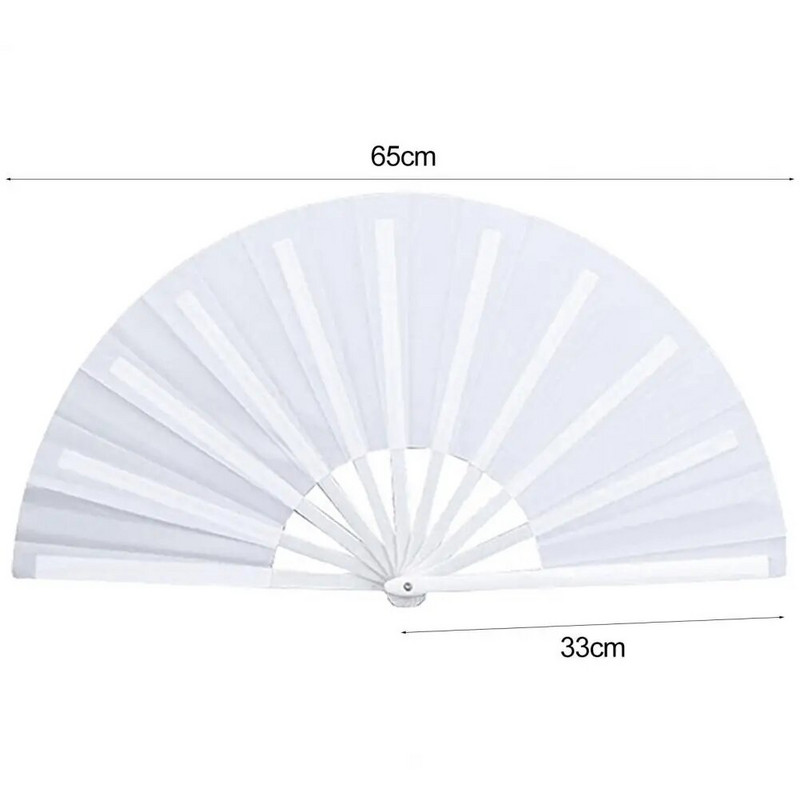 Kínai összecsukható ventilátor egyszínű, kényelmes markolat, sima nyitás, zárás, Tai Chi fan Elegáns klasszikus színpadi tánc kiegészítő