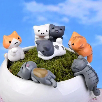 1/3/5 τεμ. Cartoon Lucky Cat Home Garden Bonsai Διακοσμήσεις Μινιατούρες Δώρο Lovely Micro Landscape Kitten Miniature Craft