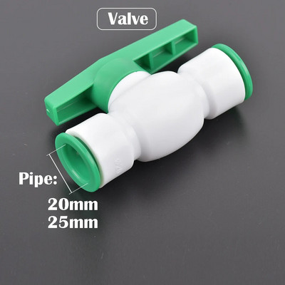 PE PVC PPR βαλβίδα σωλήνα νερού γρήγορης σύνδεσης άρδευσης κήπου άρδευσης σπιτιού εξαρτήματα σωλήνων νερού 16/20/25/32mm