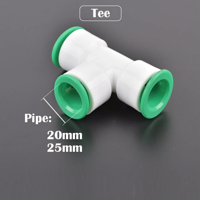 PE PVC PPR vízcső szelep gyorscsatlakozó kerti öntözőház dekoráció vízcső szerelvények 16/20/25/32MM