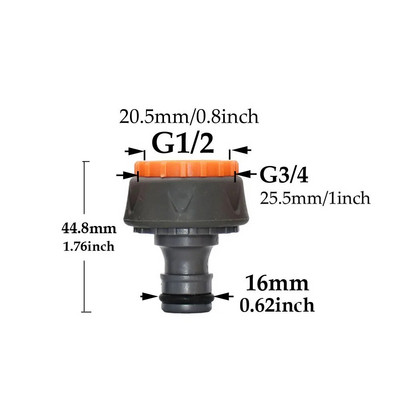 1/2`` 3/4`` 1`` žarnos greito jungties nipelis OD 16 mm 20 mm sodo žarna vandens stabdymo jungiamosios detalės Vamzdžių taisymas laistymo pistoleto adapteris