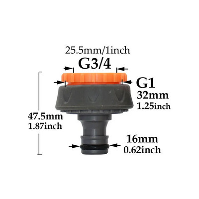 1/2`` 3/4`` 1`` žarnos greito jungties nipelis OD 16 mm 20 mm sodo žarna vandens stabdymo jungiamosios detalės Vamzdžių taisymas laistymo pistoleto adapteris