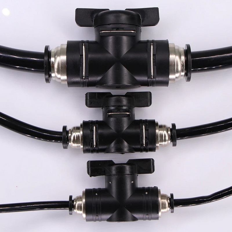 1 db 4-16 mm-es golyósszelepes tömlőadapter csúszózár gyors behelyezhető kioldó csatlakozó leállítás leállító víz pneumatikus csőszerelvények réz