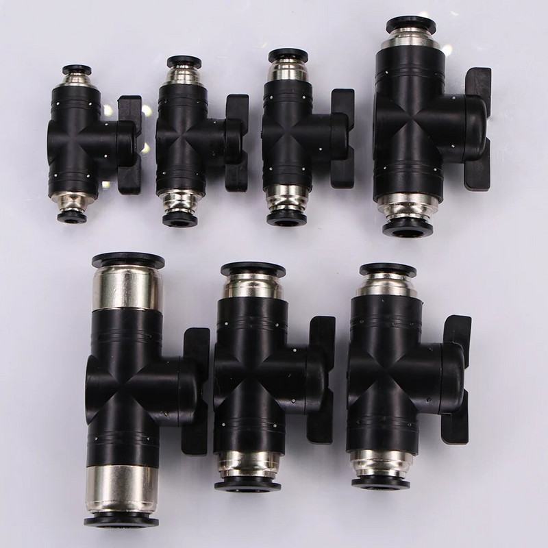 1 db 4-16 mm-es golyósszelepes tömlőadapter csúszózár gyors behelyezhető kioldó csatlakozó leállítás leállító víz pneumatikus csőszerelvények réz