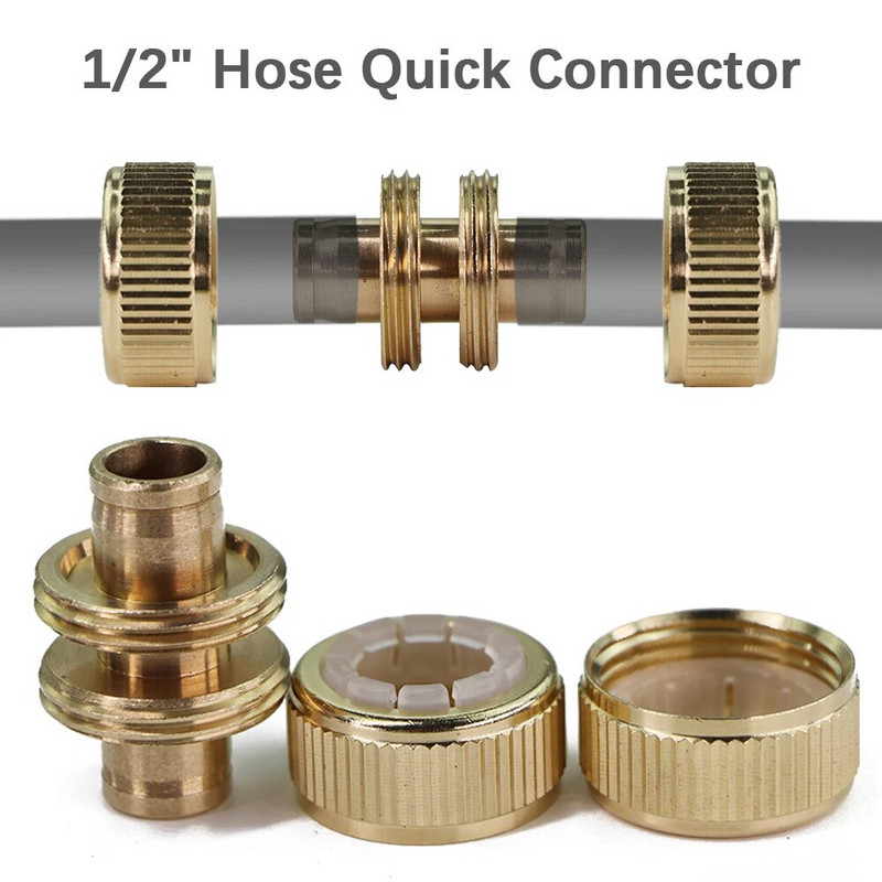 1/2`` 3/4`` 1`` sárgaréz csap 16/20/25 mm réz gyorscsatlakozó tömlőcsatlakozó adapter kerti öntözőpisztoly szerelvény csövek javítása
