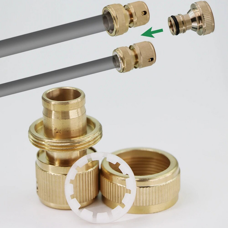 1/2`` 3/4`` 1`` sárgaréz csap 16/20/25 mm réz gyorscsatlakozó tömlőcsatlakozó adapter kerti öntözőpisztoly szerelvény csövek javítása