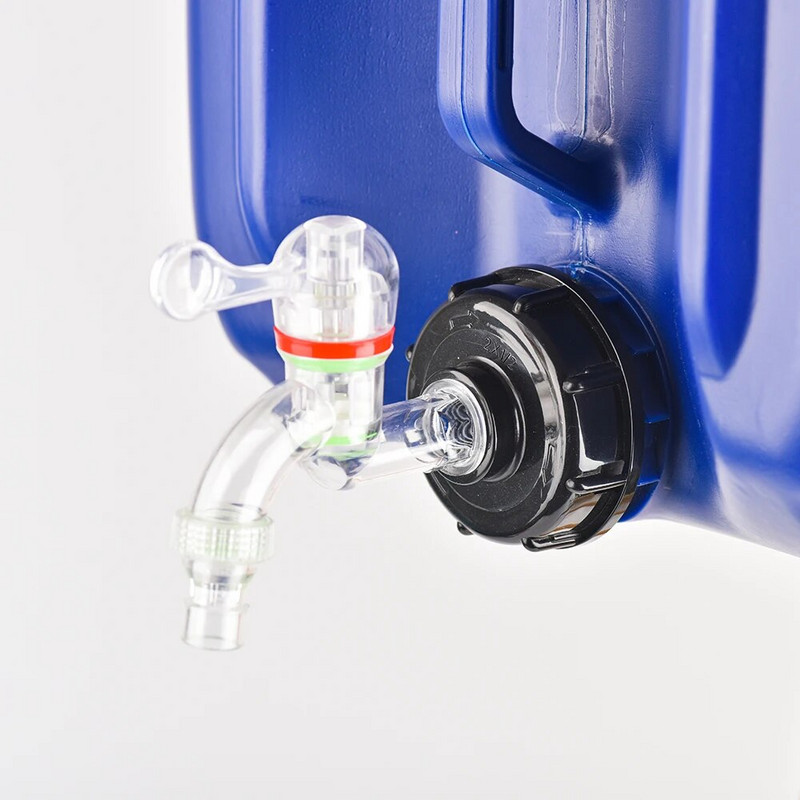 IBC csaptelep adapter S60x6 menetes csonk csatlakozó szelep kerti tömlő szerelvény csap ötvözet tartozék 1000 literes kültéri víztartályhoz