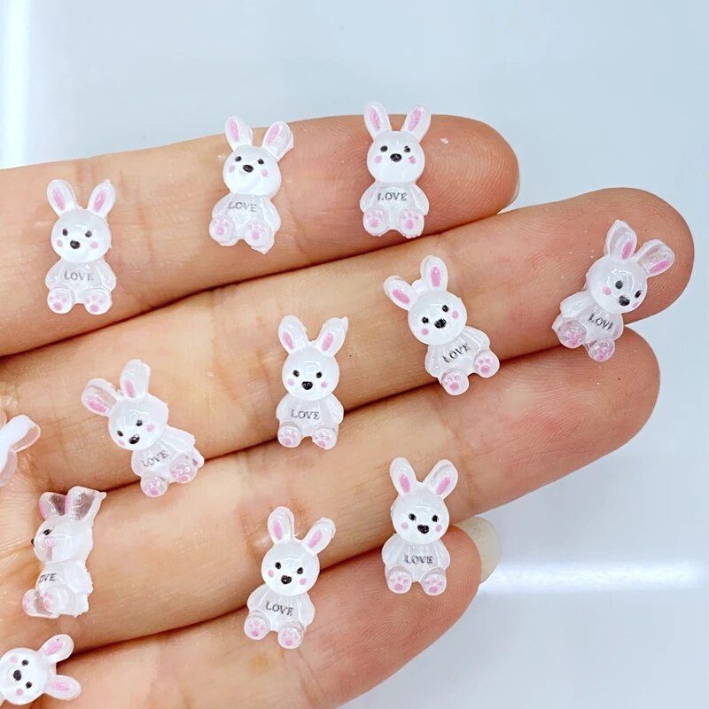 50db új aranyos mini rajzfilm állatok gyanta figurák kézművesek lapos hátú kabochon díszek ékszerek készítés hajruha kiegészítők