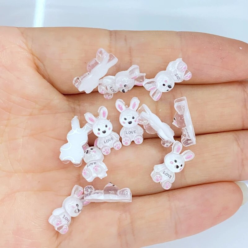 50db új aranyos mini rajzfilm állatok gyanta figurák kézművesek lapos hátú kabochon díszek ékszerek készítés hajruha kiegészítők