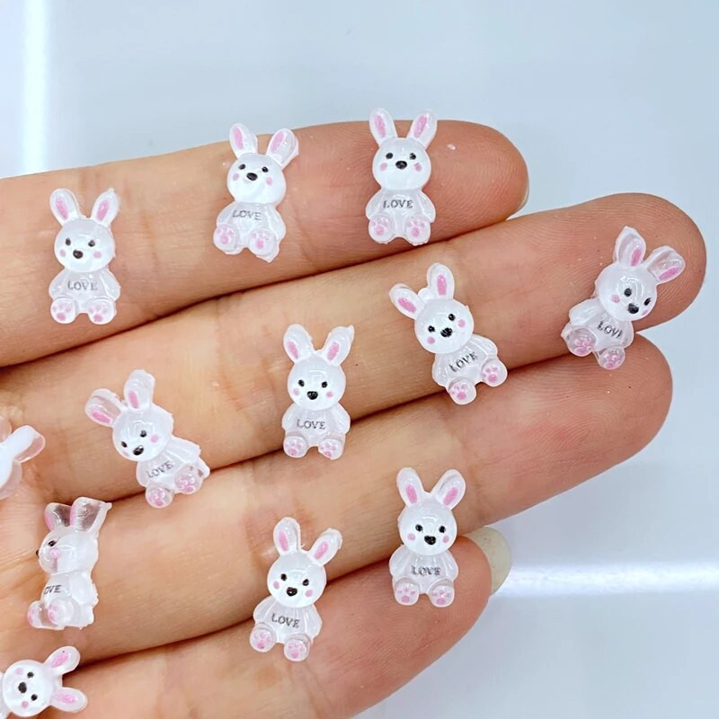 50db új aranyos mini rajzfilm állatok gyanta figurák kézművesek lapos hátú kabochon díszek ékszerek készítés hajruha kiegészítők