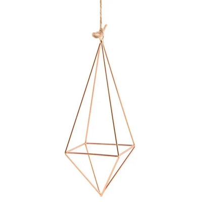 Geometrinis metalinis gėlių laikiklis, sodo krepšelis, sienų apdaila, kabantis oro augalas, vazonų lentynos laikiklis