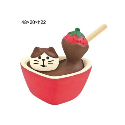 Japan Zakka Valentine`s Day Chocolate Studio Mini Statue Διακόσμηση βιβλιοθήκης Συλλεκτική διακόσμηση σπιτιού Ρητίνη Craft Japan Διακοσμητικά
