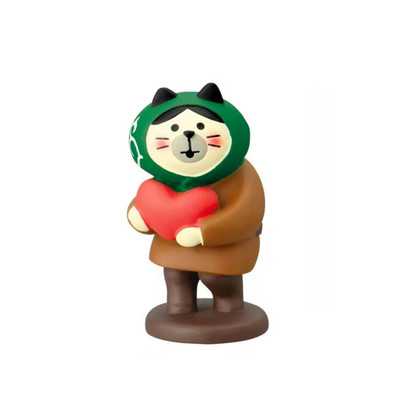 Japan Zakka Valentine`s Day Chocolate Studio Mini Statue Διακόσμηση βιβλιοθήκης Συλλεκτική διακόσμηση σπιτιού Ρητίνη Craft Japan Διακοσμητικά