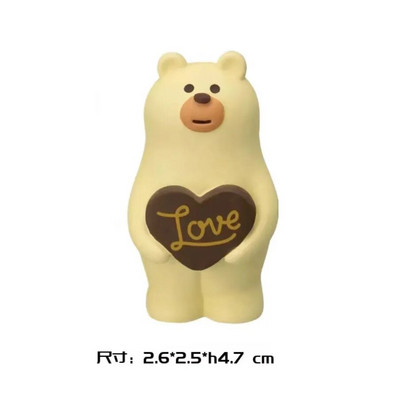 Japan Zakka Valentine`s Day Chocolate Studio Mini Statue Διακόσμηση βιβλιοθήκης Συλλεκτική διακόσμηση σπιτιού Ρητίνη Craft Japan Διακοσμητικά