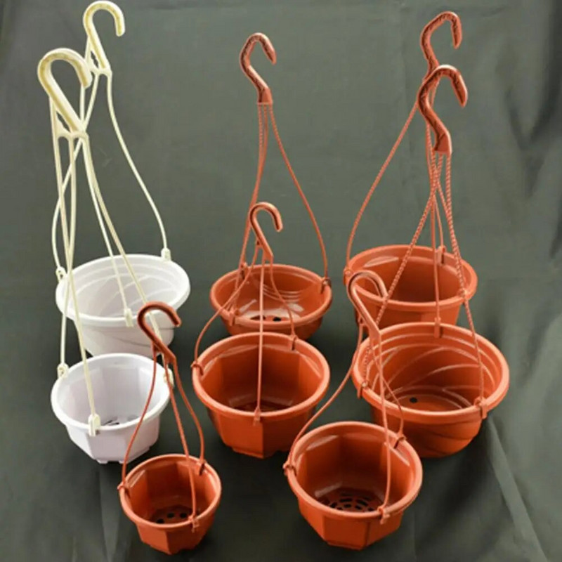 24/36 cm Augalų kabykla Makramė Kabantys gėlių vazonai Laikiklis Sodo sodinimo kabliukai Namų kabantis krepšelis Kabantis Balkono dekoras