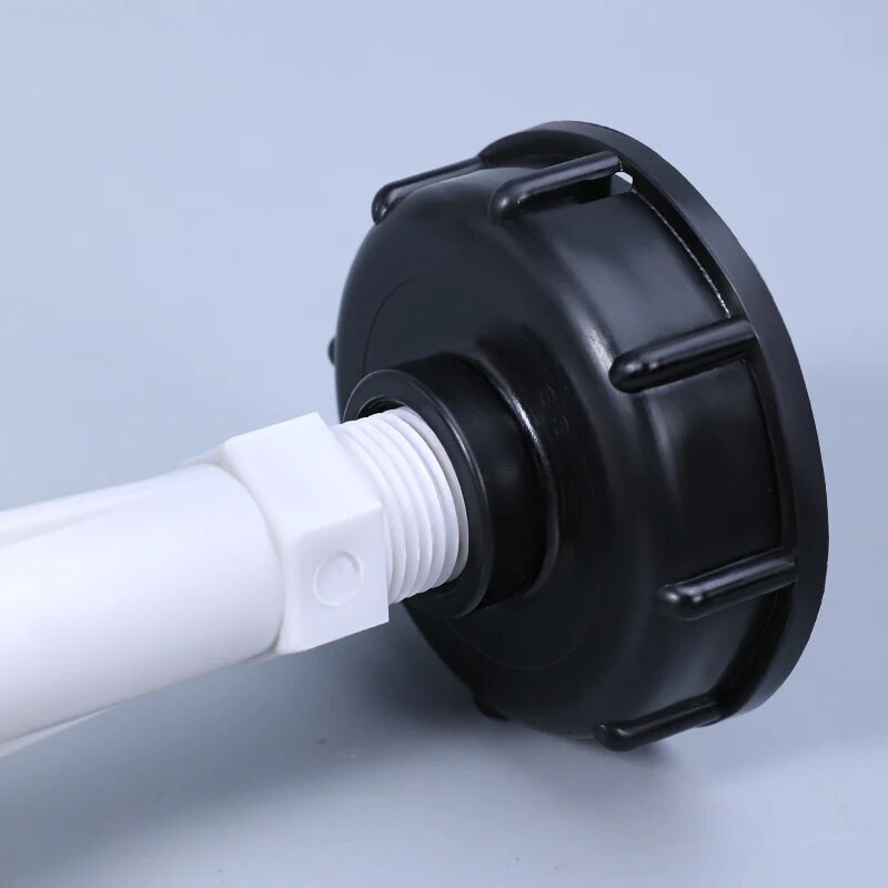 S60x6 IBC tartály adapter műanyaghoz 1/2" 3/4" csapcsere szelep szerelvények otthoni kerti vízcsatlakozók lefolyó csaptelep 1 db