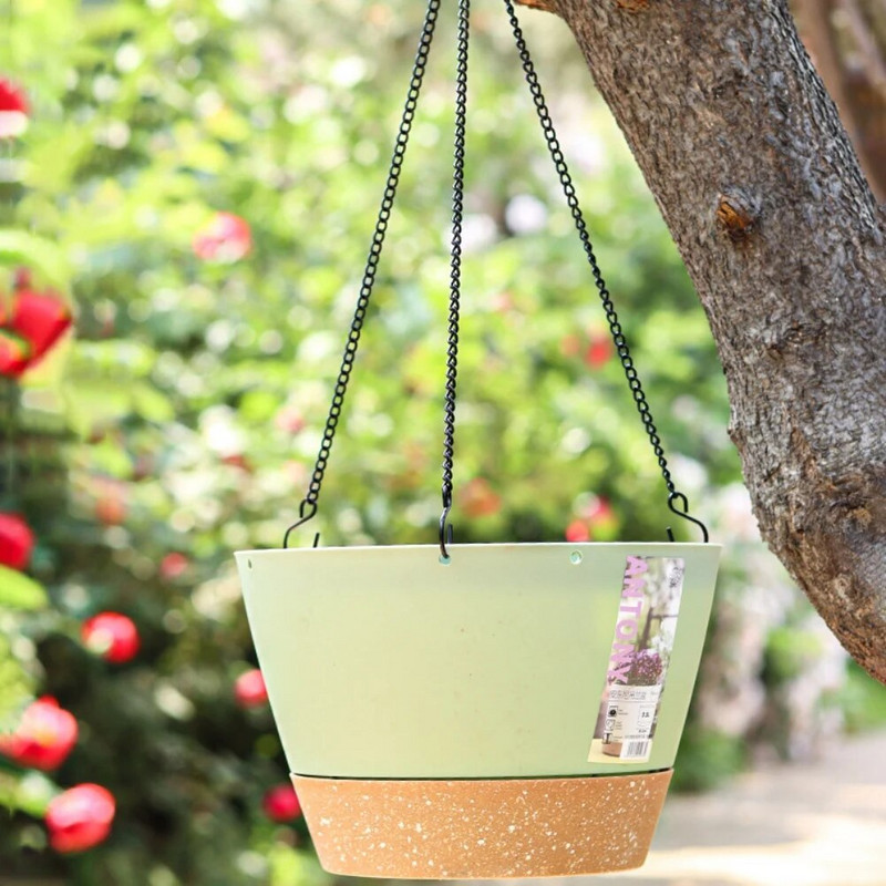 1db akasztós virágtartó virágcserep növénytartó műanyag akasztó fali növénytartó akasztós cserép virágkosár erkély dekorációk