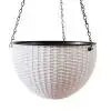 Háztartási függesztett virágcserép szőtt virágtartó virágkosár levehető lánccal kerti kávézóhoz otthon 11 szín