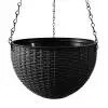 Háztartási függesztett virágcserép szőtt virágtartó virágkosár levehető lánccal kerti kávézóhoz otthon 11 szín