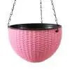Háztartási függesztett virágcserép szőtt virágtartó virágkosár levehető lánccal kerti kávézóhoz otthon 11 szín