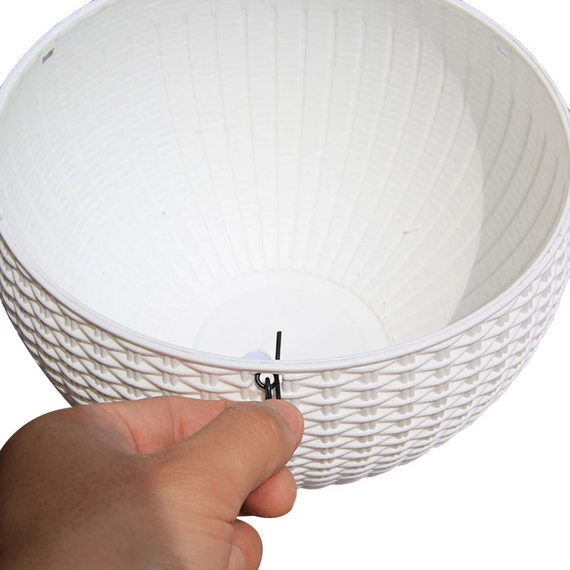 Háztartási függesztett virágcserép szőtt virágtartó virágkosár levehető lánccal kerti kávézóhoz otthon 11 szín