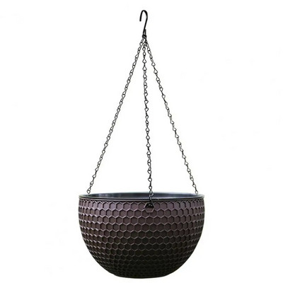 Resin Hang Plant Flower Κρεμαστές γλάστρες Καλάθι Κρεμάστρα φυτών Υπαίθρια κρεμαστή θήκη Γλαστρών Καλάθι για διακόσμηση τοίχου εξοχικού κήπου
