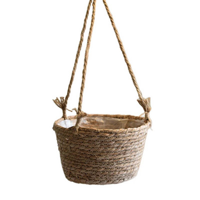 Γλάστρα Rattan κρεμαστό πλαστικό καλάθι φυτώριο γλάστρα με λουλούδια κρεμαστή γλάστρες κήπου για αποθήκευση φυτών θήκη μπονσάι διακόσμησης σπιτιού