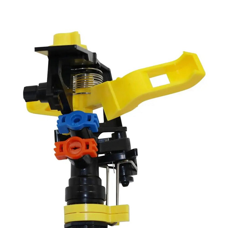 360 fokban forgatható szórófejes dupla kimenetű billenőfúvókák, 1/2"-os külső menetes locsolók kerti mezőgazdasághoz