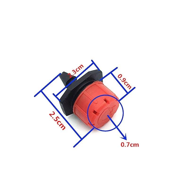 40 db Kerti öntözés Csepegtető 8 lyukú piros Sprinkler fej Link 4 / 7mm tömlő cserepes növények és virágágyások öntözéséhez