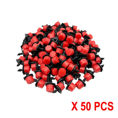 30-100 ΤΕΜ. 4/7mm Ακροφύσιο άρδευσης κήπου Ρυθμιζόμενο σταγονόμετρο Εκπομπός Εκπομπών Μικρο σταγόνων Μπαλκόνι Αυλή Θερμοκηπίου Ψεκασμός Ποτίσματος