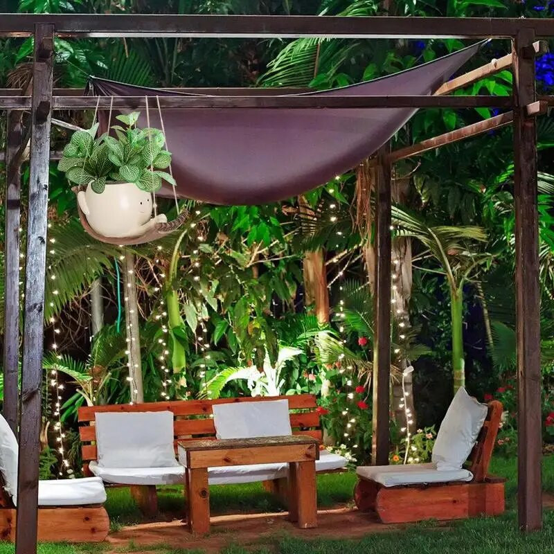 kreatív Swing Face ültető edények Akasztható gyantafejű ültetőgépek Virágcserepek Kreatív Dekoratív Aranyos pozsgások Növények Cserepes kosár